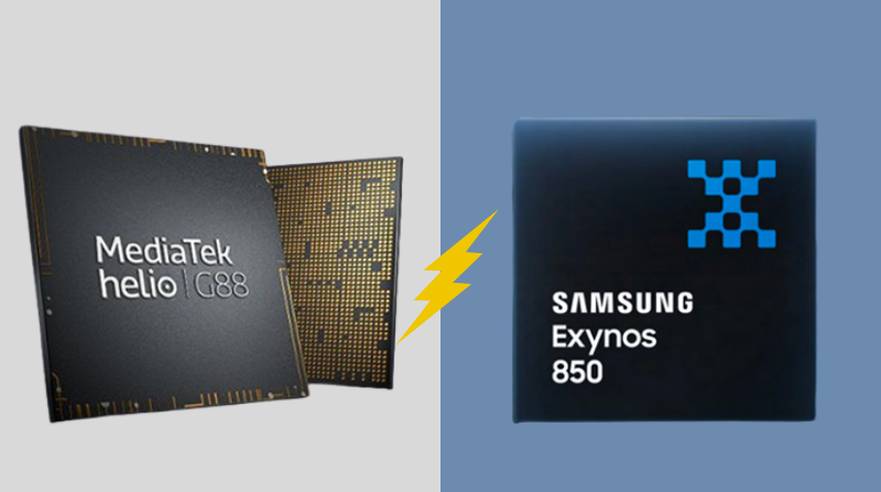 Exynos 850 v&agrave; MediaTek Helio G88 đều được nhiều người d&ugrave;ng ưa chuộng v&agrave; lựa chọn