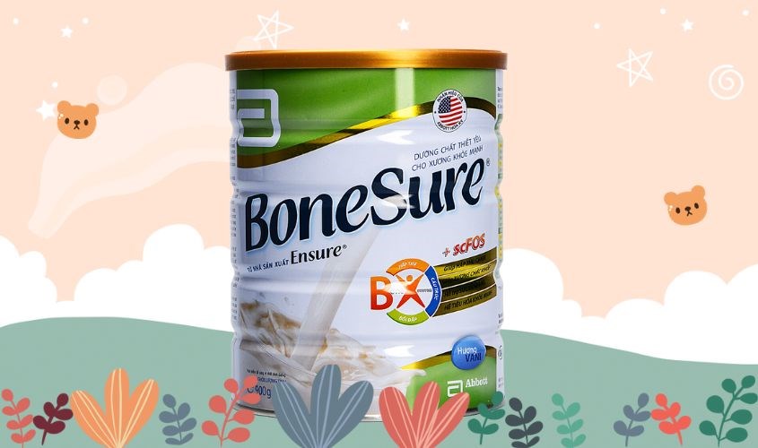 Sữa BoneSure là sản phẩm sữa bột đến từ thương hiệu uy tín Abbott, Hoa Kỳ