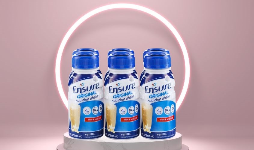 Lốc 6 chai sữa bột người lớn pha sẵn Ensure Original hương vani 237 ml thơm ngon, dễ uống