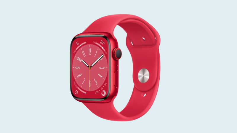 Apple Watch S8 LTE 45mm viền nh&ocirc;m d&acirc;y silicone