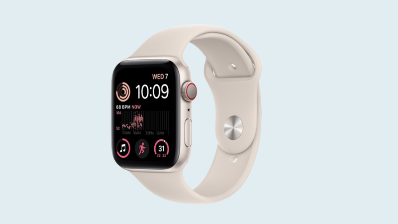  Apple Watch SE 2022 LTE 44mm viền nh&ocirc;m d&acirc;y silicone