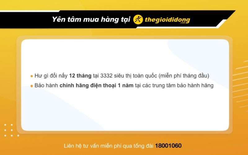 Ch&iacute;nh s&aacute;ch bảo h&agrave;nh của Thế Giới Di Động