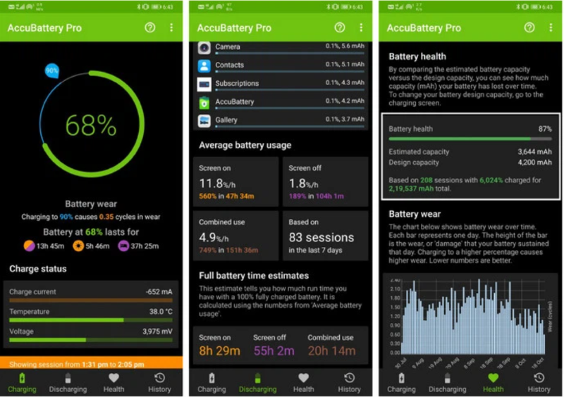 Ứng dụng AccuBattery giúp bạn biết được tình trạng pin máy hiện tại Ứng dụng AccuBattery giúp bạn biết được tình trạng pin máy hiện tại