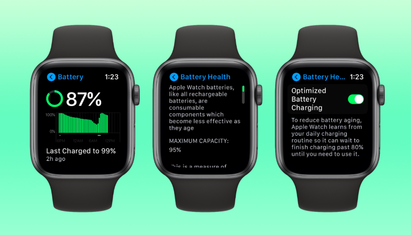 Bạn n&ecirc;n kiểm tra thời lượng pin khi mua Apple Watch cũ