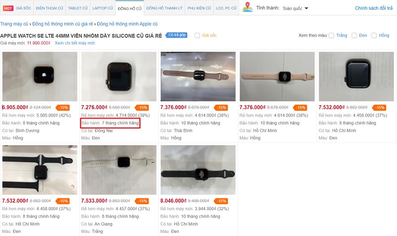 Chính sách bảo hành Apple Watch cũ tại TGDĐ Chính sách bảo hành Apple Watch cũ tại TGDĐ