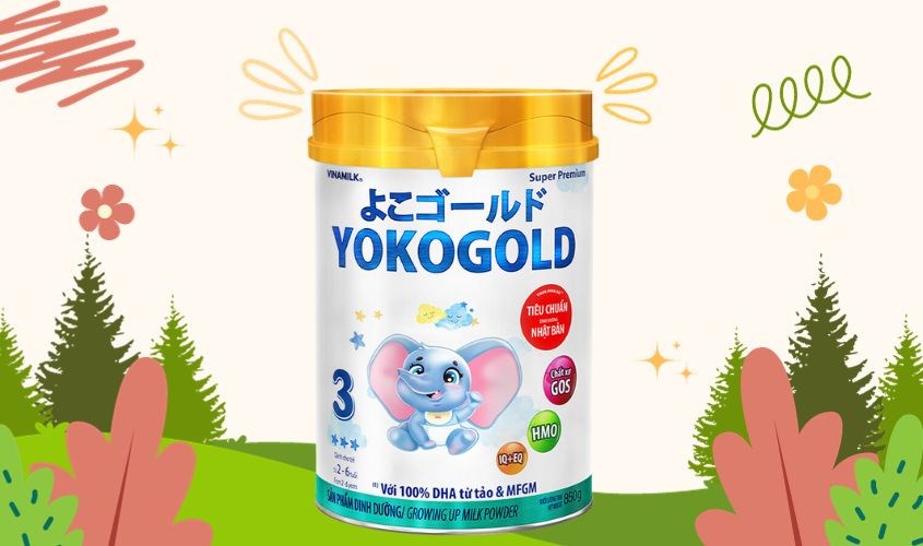 Sữa bột Vinamilk YokoGold số 3 850g (2 - 6 tuổi)
