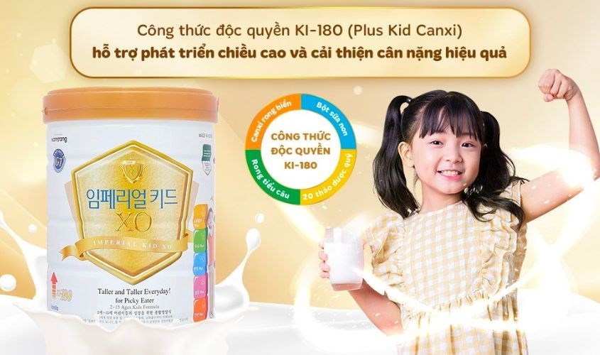 Sữa bột XO Imperial Kid 800g (2 - 15 tuổi)