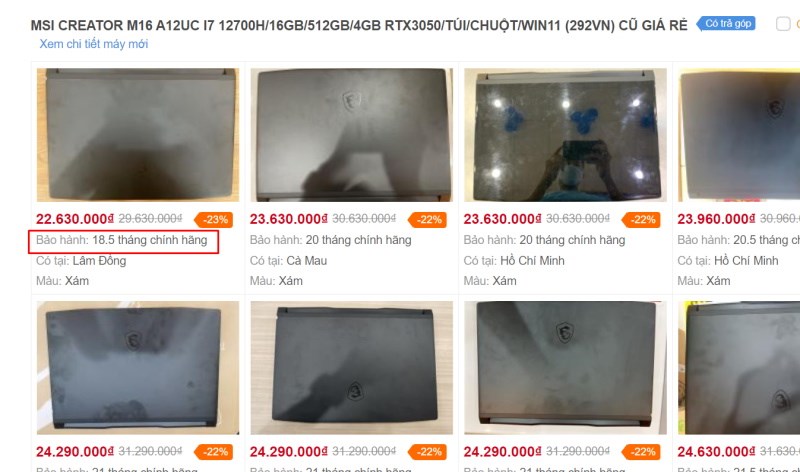 Ch&iacute;nh s&aacute;ch bảo h&agrave;nh sản phẩm cũ tại Thế Giới Di Động