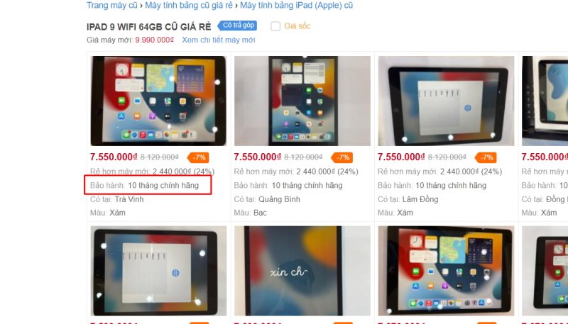 Ch&iacute;nh s&aacute;ch bảo h&agrave;nh sản phẩm cũ tại Thế Giới Di Động