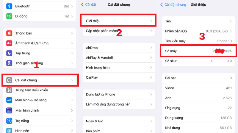 C&aacute;c bước kiểm tra th&ocirc;ng tin m&aacute;y