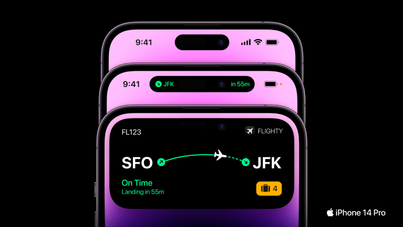 Giao diện Dynamic Island th&uacute; vị mới ra mắt của Apple