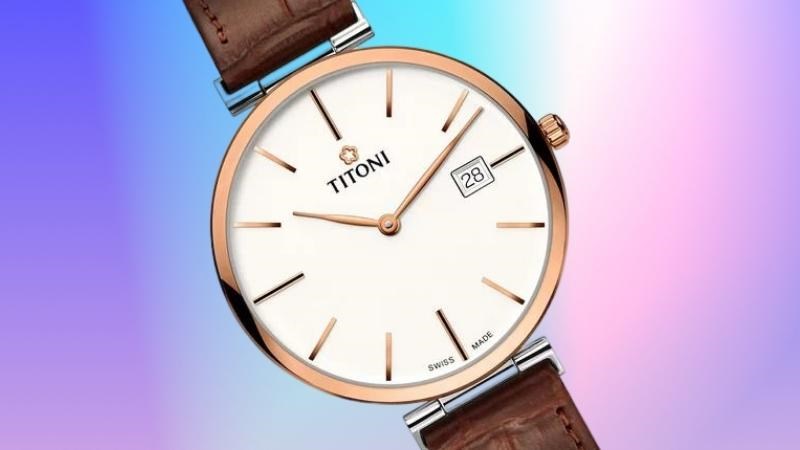 Đồng hồ c&oacute; thiết kế si&ecirc;u mỏng, mang phong c&aacute;ch vintage