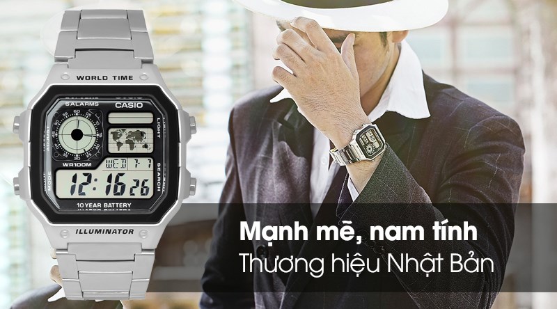 Đồng hồ thiết kế nam t&iacute;nh, lịch l&atilde;m
