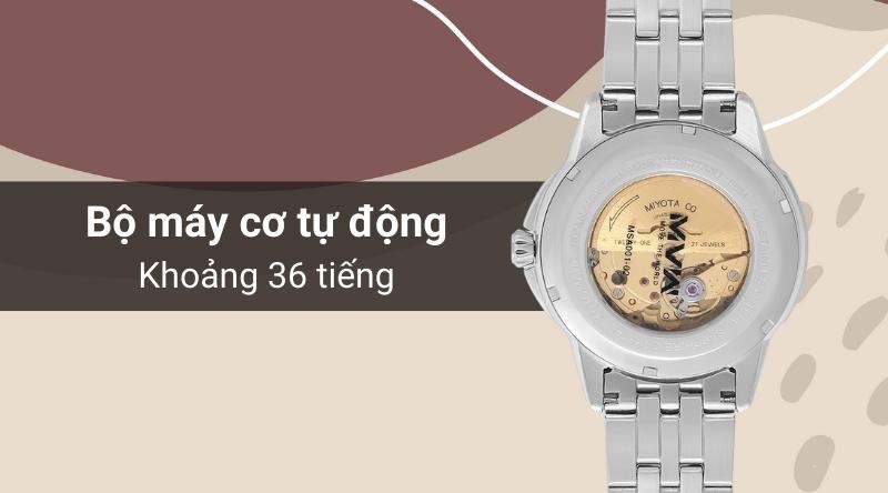 Bộ m&aacute;y tự động với thời gian dự trữ d&acirc;y c&oacute;t tới 36 tiếng