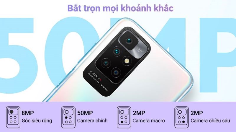 Sản phẩm c&oacute; camera với độ ph&acirc;n giải l&ecirc;n đến 50MP