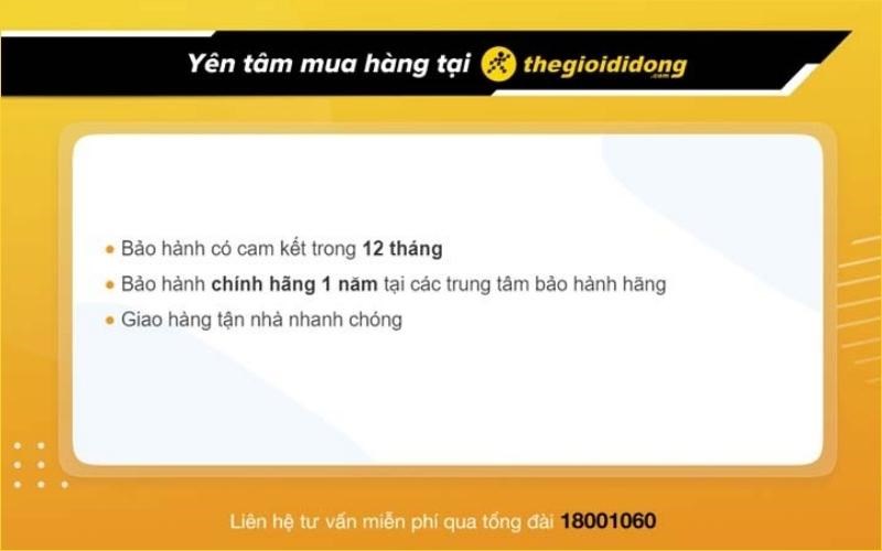 Ch&iacute;nh s&aacute;ch bảo h&agrave;nh phụ kiện tại Thế Giới Di Động