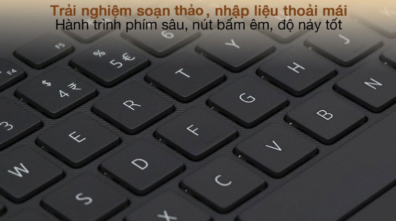 B&agrave;n ph&iacute;m c&oacute; n&uacute;t bấm &ecirc;m, độ nảy tốt gi&uacute;p bạn thao t&aacute;c nhanh ch&oacute;ng
