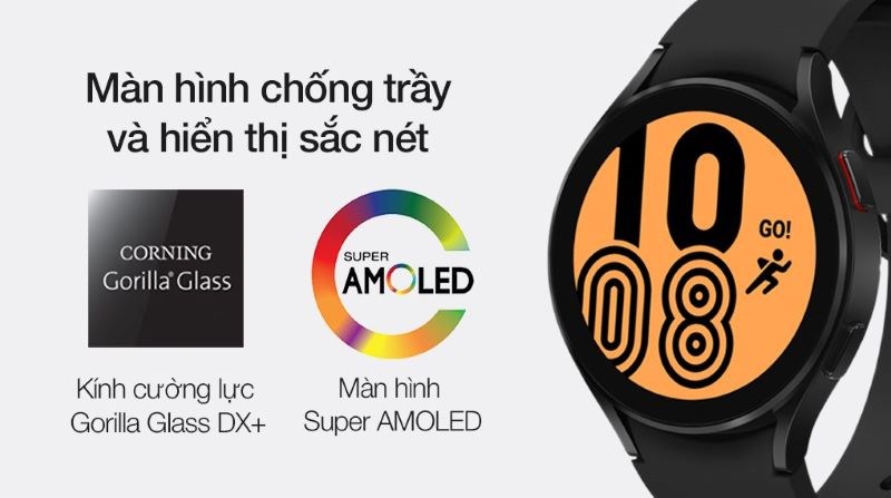M&agrave;n h&igrave;nh chống trầy Super AMOLED cho khả năng hiển thị sắc n&eacute;t
