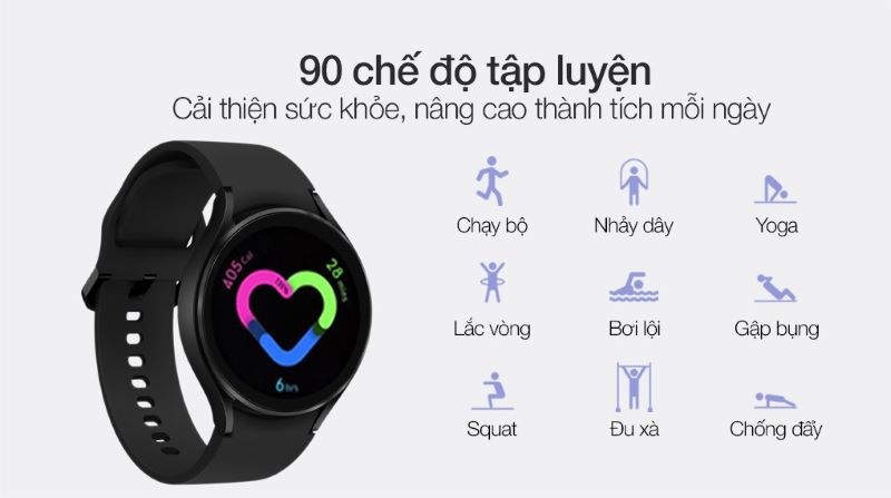 Sản phẩm hỗ trợ 90 chế độ tập luyện kh&aacute;c nhau