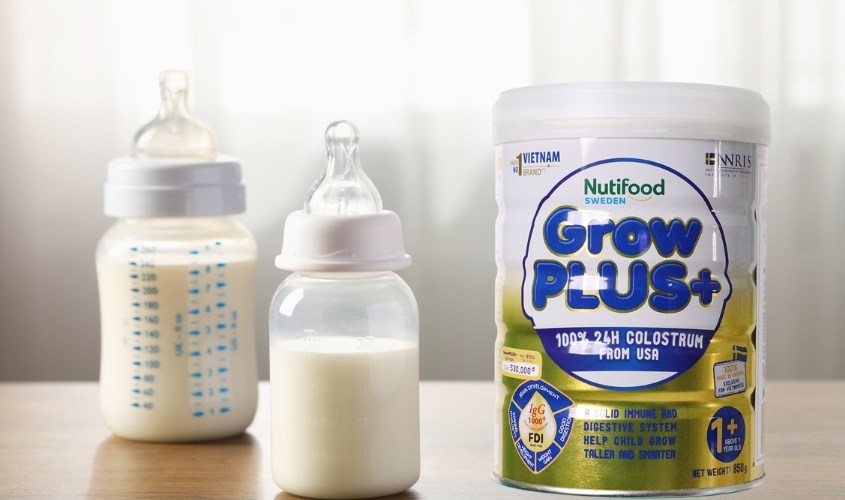 Sữa bột Nutifood GrowPLUS+ vàng (sữa non) 800 g Sữa bột Nutifood GrowPLUS+ vàng (sữa non) 800 g