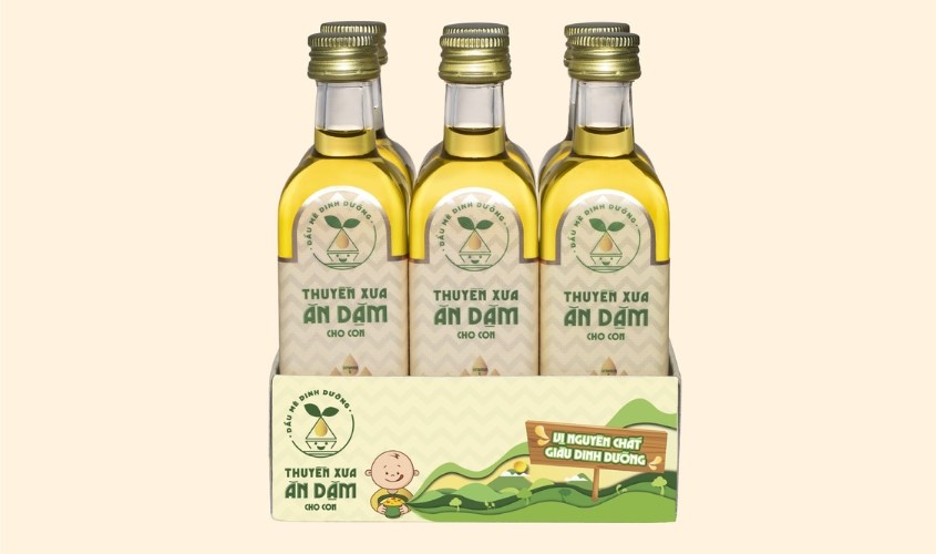 Dầu mè Thuyền Xưa ăn dặm cho bé chai 65 ml Dầu mè Thuyền Xưa ăn dặm cho bé chai 65 ml