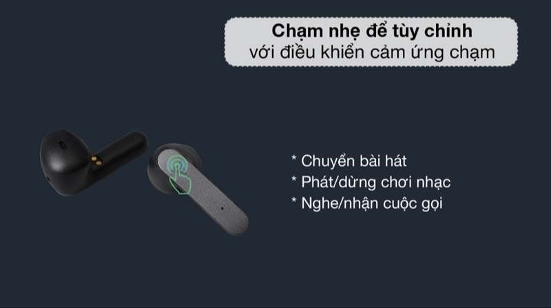 N&uacute;t chạm được thiết kế một c&aacute;ch tinh tế