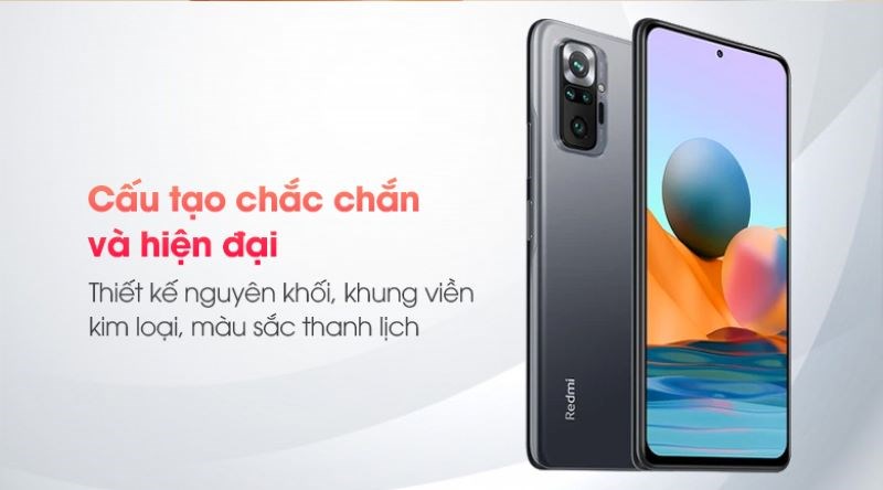 Redmi Note 10 Pro c&oacute; thiết kế tinh tế, hiện đại