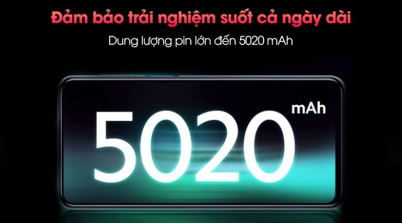 Redmi Note 10 Pro sở hữu vi&ecirc;n pin l&ecirc;n đến 5020 mAh