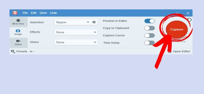 Chụp ảnh m&agrave;n h&igrave;nh bằng c&ocirc;ng cụ Snagit