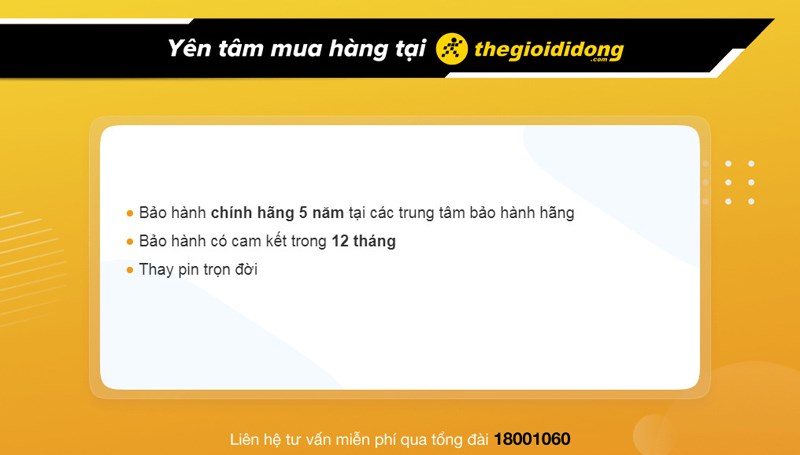 Chính sách bảo hành đồng hồ tại Thế Giới Di Động Chính sách bảo hành đồng hồ tại Thế Giới Di Động