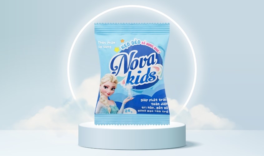 Kẹo dẻo Nova Kids bổ sung DHA 24g (từ 1 tuổi) - Màu ngẫu nhiên Kẹo dẻo Nova Kids bổ sung DHA 24g (từ 1 tuổi) - Màu ngẫu nhiên