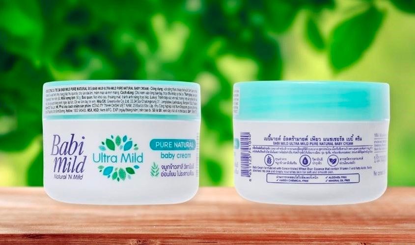 Kem dưỡng da cho bé Babi Mild Pure Natural 50g