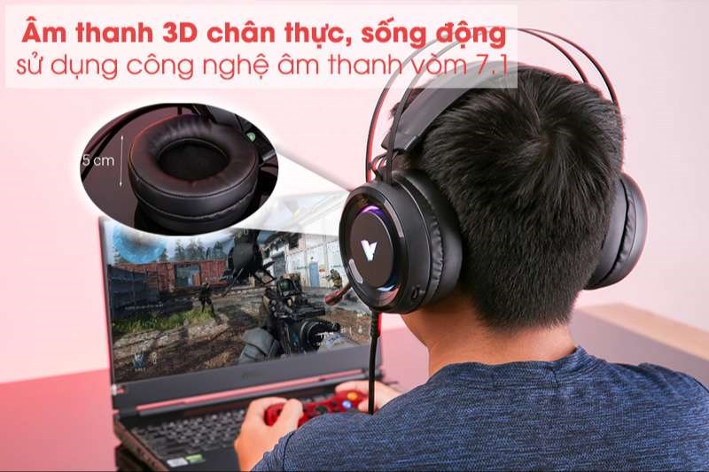 Tai nghe được t&iacute;ch hợp c&ocirc;ng nghệ &acirc;m thanh đặc biệt