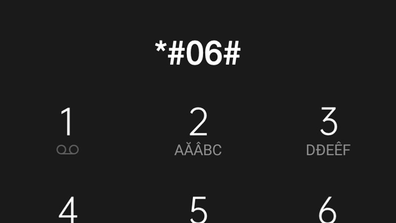 Thực hiện kiếm tra IMEI của máy Thực hiện kiếm tra IMEI của máy