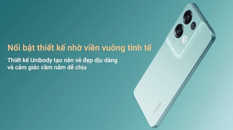 Oppo Reno8 Pro 5G sở hữu thiết kế nguy&ecirc;n khối vu&ocirc;ng vắn
