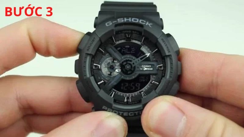 Nhấn n&uacute;t ADJUST 