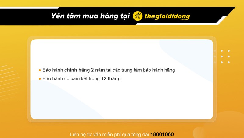 Chính sách bảo hành đồng hồ tại Thế Giới Di Động