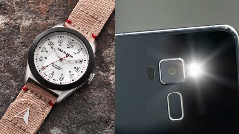 C&oacute; thể tận dụng đ&egrave;n flash điện thoại để sạc pin cho đồng hồ năng lượng mặt trời