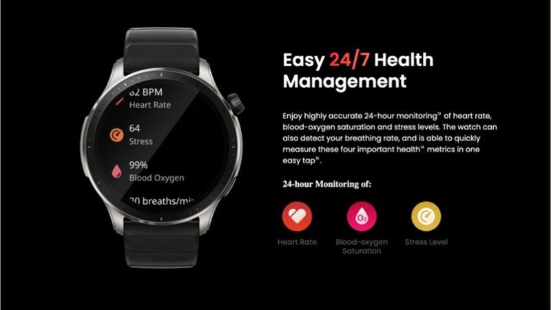 T&iacute;nh năng sức khỏe của Amazfit GTS4