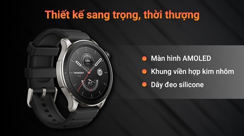 Sản phẩm sử dụng tấm nền AMOLED cho chất lượng hiển thị cao