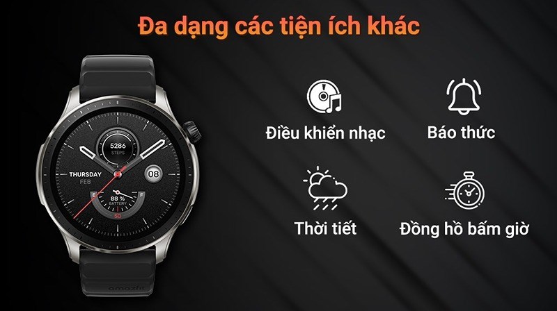 C&aacute;c t&iacute;nh năng tiện &iacute;ch kh&aacute;c của sản phẩm như b&aacute;o thức, dự b&aacute;o thời tiết,...