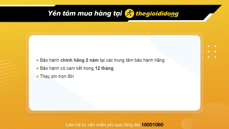 Chính sách bảo hành đồng hồ tại Thế Giới Di Động