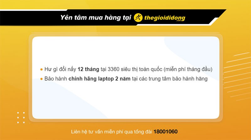 Ch&iacute;nh s&aacute;ch bảo h&agrave;nh laptop tại Thế Giới Di Động