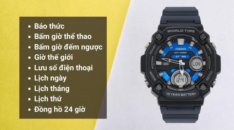 Đồng hồ sở hữu đa dạng chức năng hữu &iacute;ch cho người d&ugrave;ng