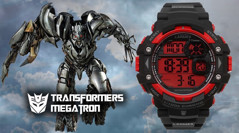 Đồng hồ được bao phủ bởi hai gam m&agrave;u đỏ v&agrave; đen c&aacute; t&iacute;nh