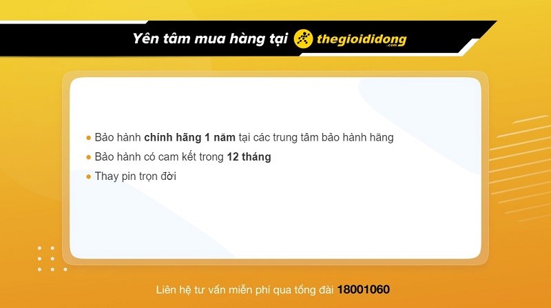 Ch&iacute;nh s&aacute;ch bảo h&agrave;nh đồng hồ tại Thế Giới Di Động