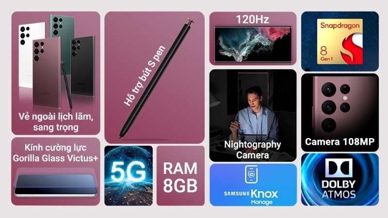 Galaxy S22 Ultra 5G với camera chính 108 MP có khả năng chụp đêm ấn tượng Galaxy S22 Ultra 5G với camera chính 108 MP có khả năng chụp đêm ấn tượng