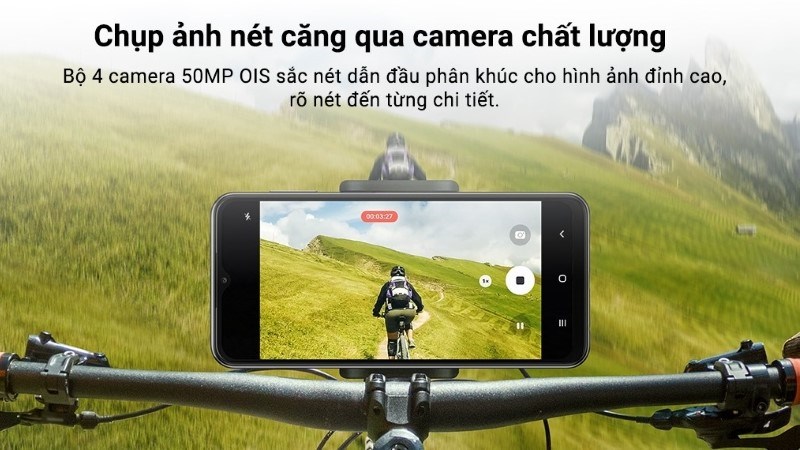 Điện thoại Samsung Galaxy A23 5G 4GB sở hữu cụm 4 camera 50 MP OIS có độ sắc nét ấn tượng trong phân khúc Điện thoại Samsung Galaxy A23 5G 4GB sở hữu cụm 4 camera 50 MP OIS có độ sắc nét ấn tượng trong phân khúc