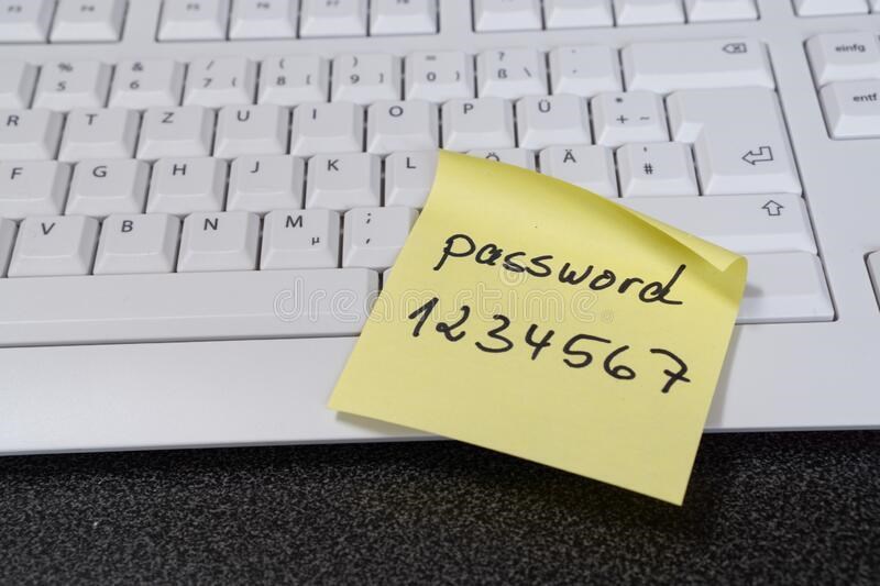 Ghi chú lại mật khẩu đề phòng trường hợp quên Ghi chú lại mật khẩu đề phòng trường hợp quên