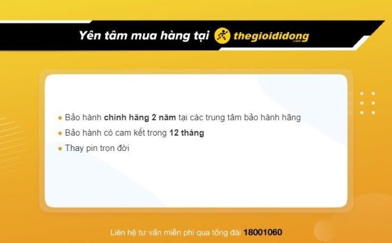 Chính sách bảo hành đồng hồ tại TGDĐ Chính sách bảo hành đồng hồ tại TGDĐ